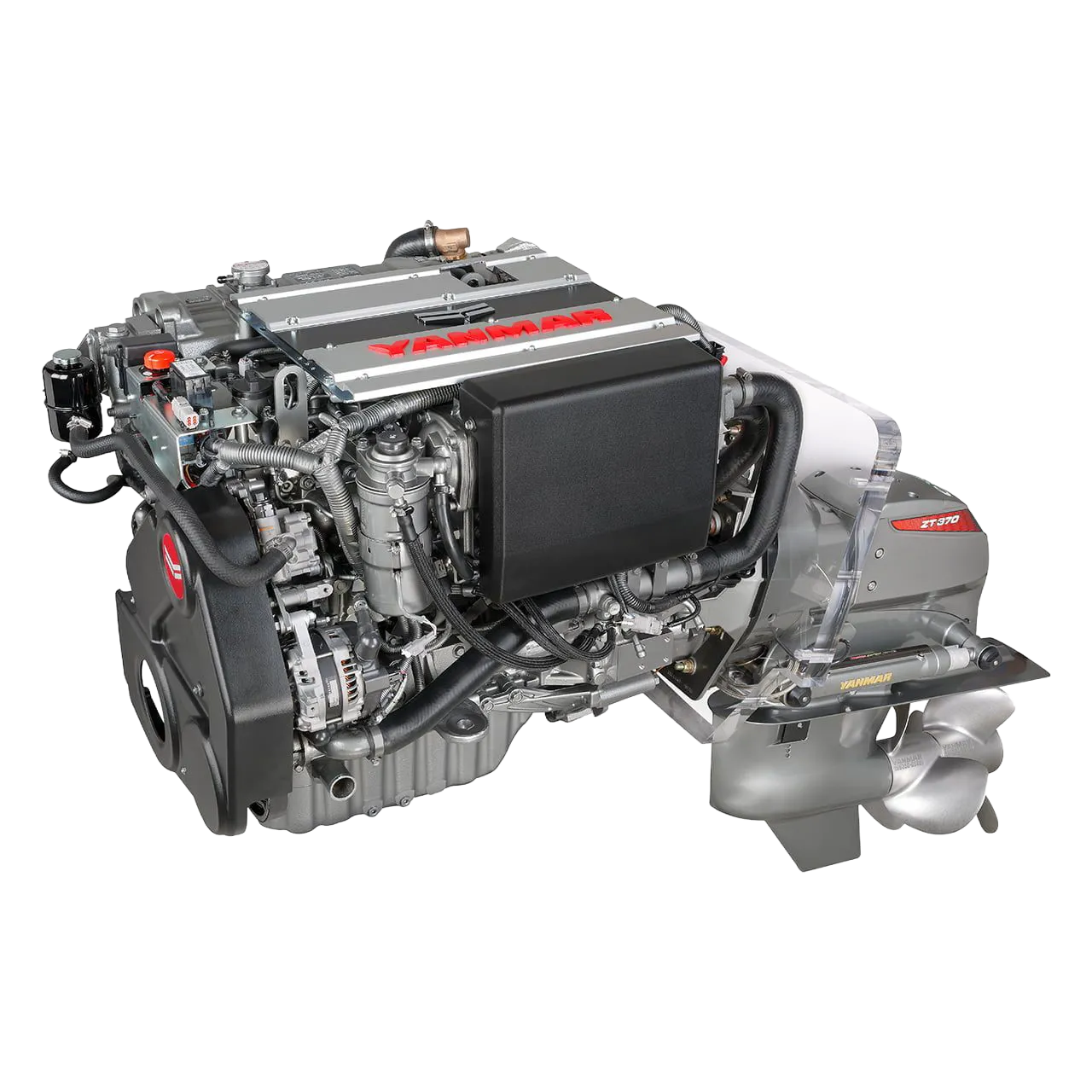 Ferry Marine - Yanmar inboard motor servicing and repairs A Yanmar marine diesel inboard engine coupled to a ZT370 sterndrive leg