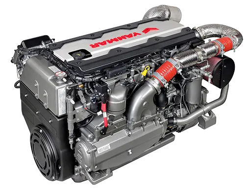 Yanmar six-cylinder marine diesel engine Yanmar six-cylinder inboard marine diesel engine for larger RIBs and motor yachts