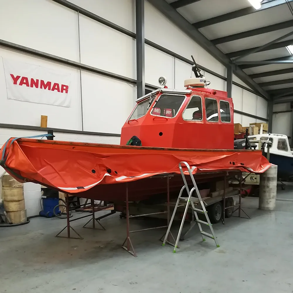 Ferry Marine - a Yanmar dealer and workshop in Livingston Scotland RIB in the Ferry marine workshop