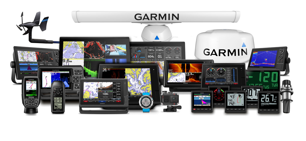 Marine electronics we supply and fit Range of Garmin marine electronics, including chartplotters, fishfinders, open-array and dome radar, VHF and instrument displays